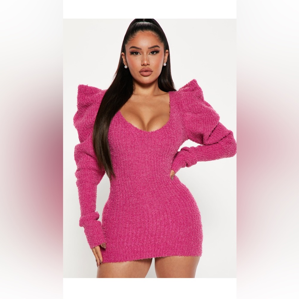 Pink fashion nova mini dress